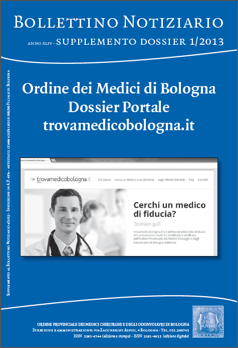 maggio 2013 Dossier Portale<br>trova medico bologna.it